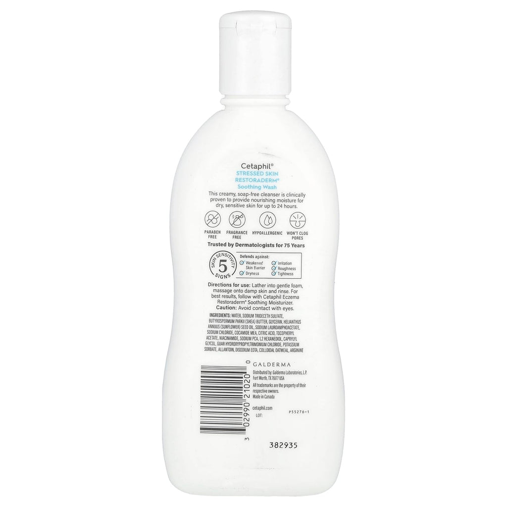 Cetaphil Pro Soothing Wash – Moisturizing Cleanser for Dry, Sensitive Skin (10 oz)
