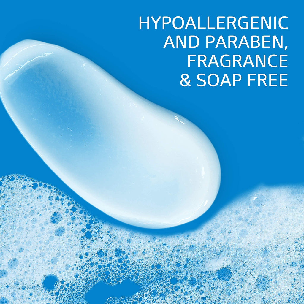 Cetaphil RESTORADERM Soothing Wash 3-Pack – Fragrance-Free, Hypoallergenic