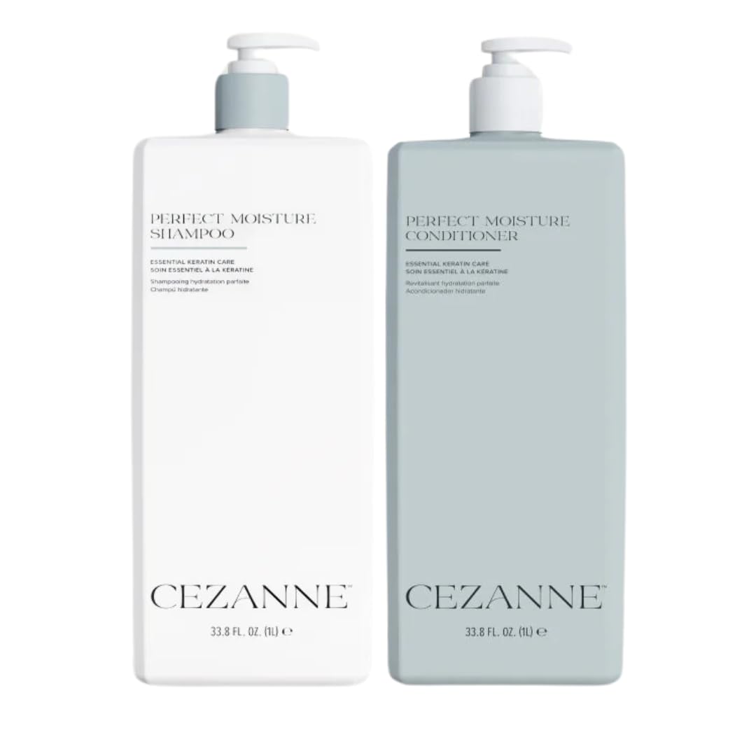 Cezanne Perfect Moisture Shampoo & Conditioner Liters Set – 33.8oz Each