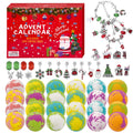 cf natural daily Advent Calendar 2025: 24 Kids Bath Bombs with Christmas Jewelry Surprises