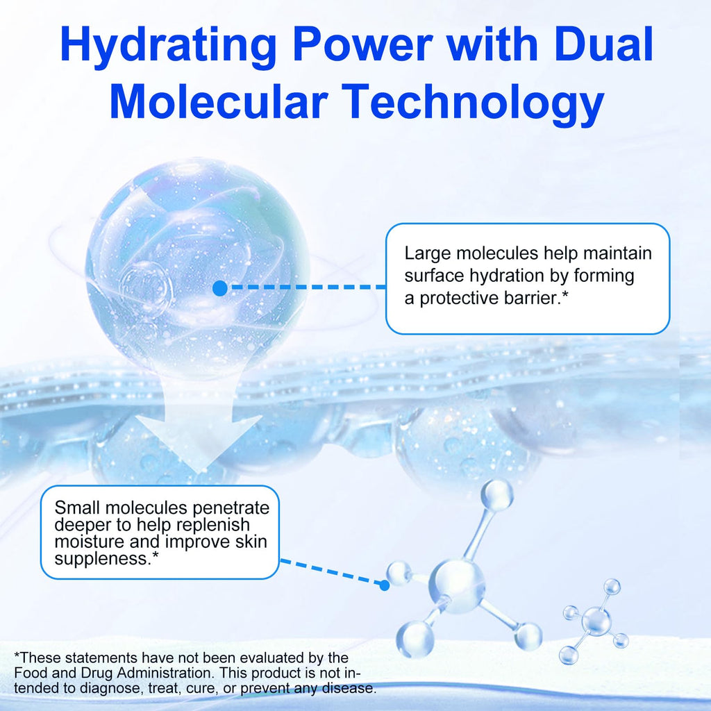 CFXYHNOX Pure Hyaluronic Acid Powder — Dual Molecular Weight Hydration for Skin & DIY Serums