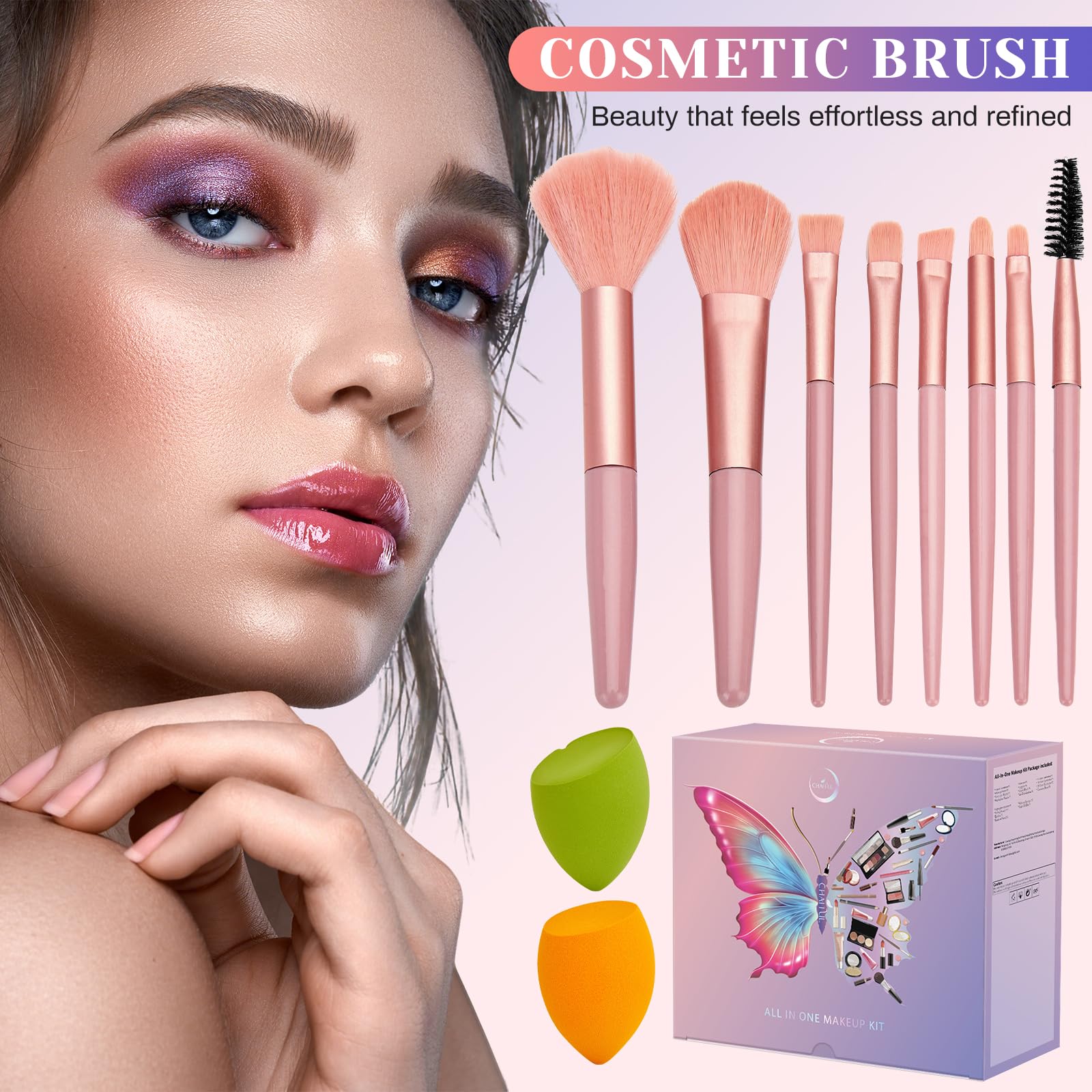 CHAFFUL All-in-One Makeup Kit Gift Set for Women | Complete Makeup Essentials