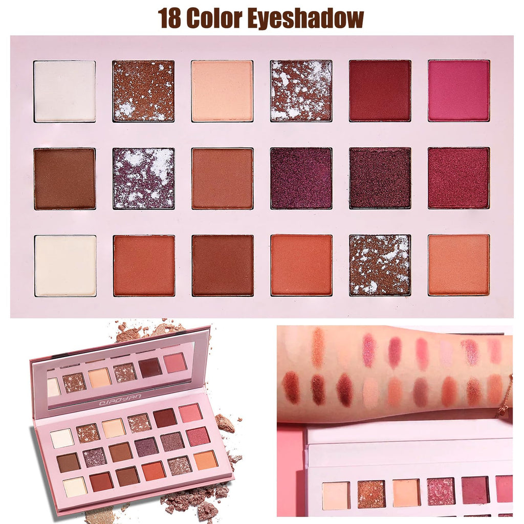 CHAFFUL All-in-One Makeup Kit for Women | Complete Gift Set with Foundation & Brushes