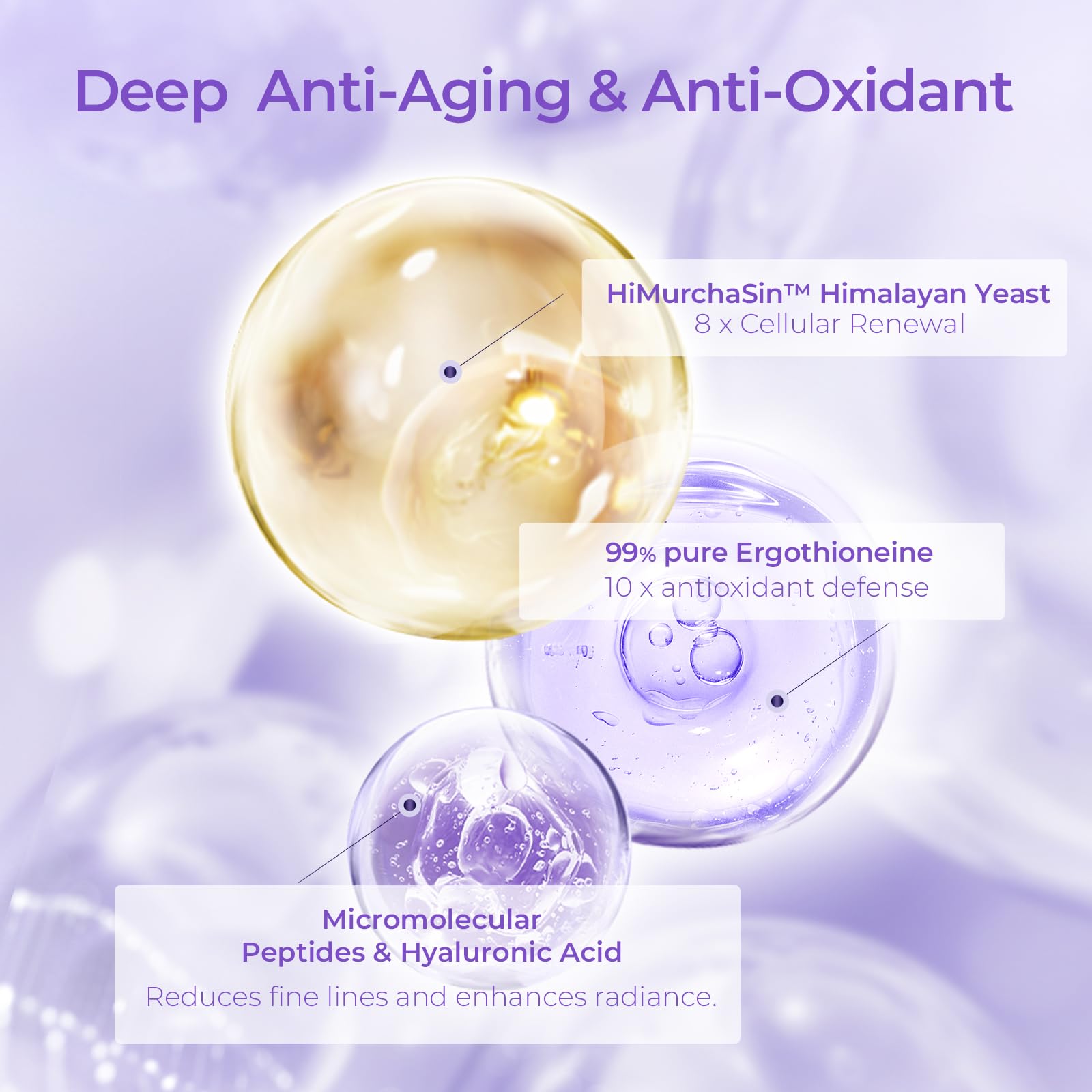 CHANDO HIMALAYA Advanced Repair Face Serum – Hydrating Anti-Aging Serum with Rose, Hyaluronic Acid & Peptides