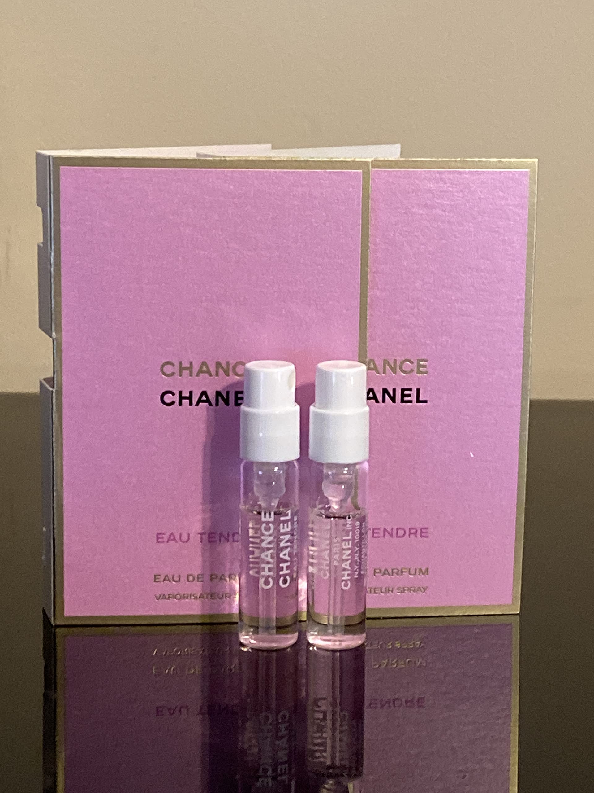 CHANEL Chance Eau Tendre Vial Sampler Set – 2 x 0.05 oz / 1.5 ml for Women