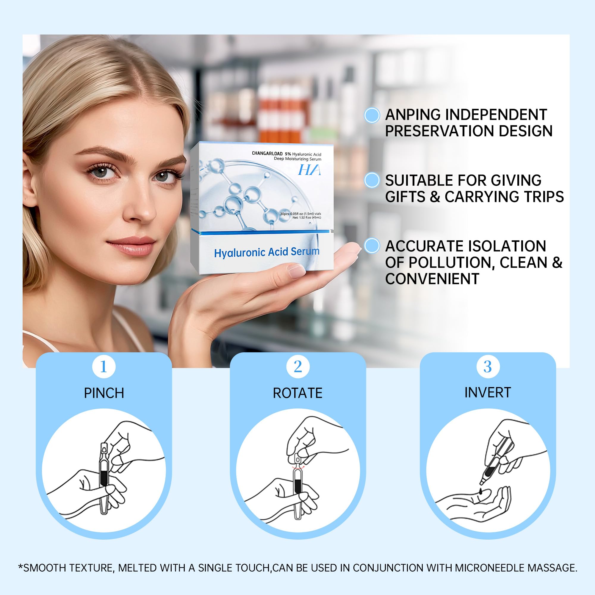 CHANGARLOAD 5% Ultra Hydrating Serum Vials — Deep Hydration, Niacinamide & Collagen (30x1.5ml)