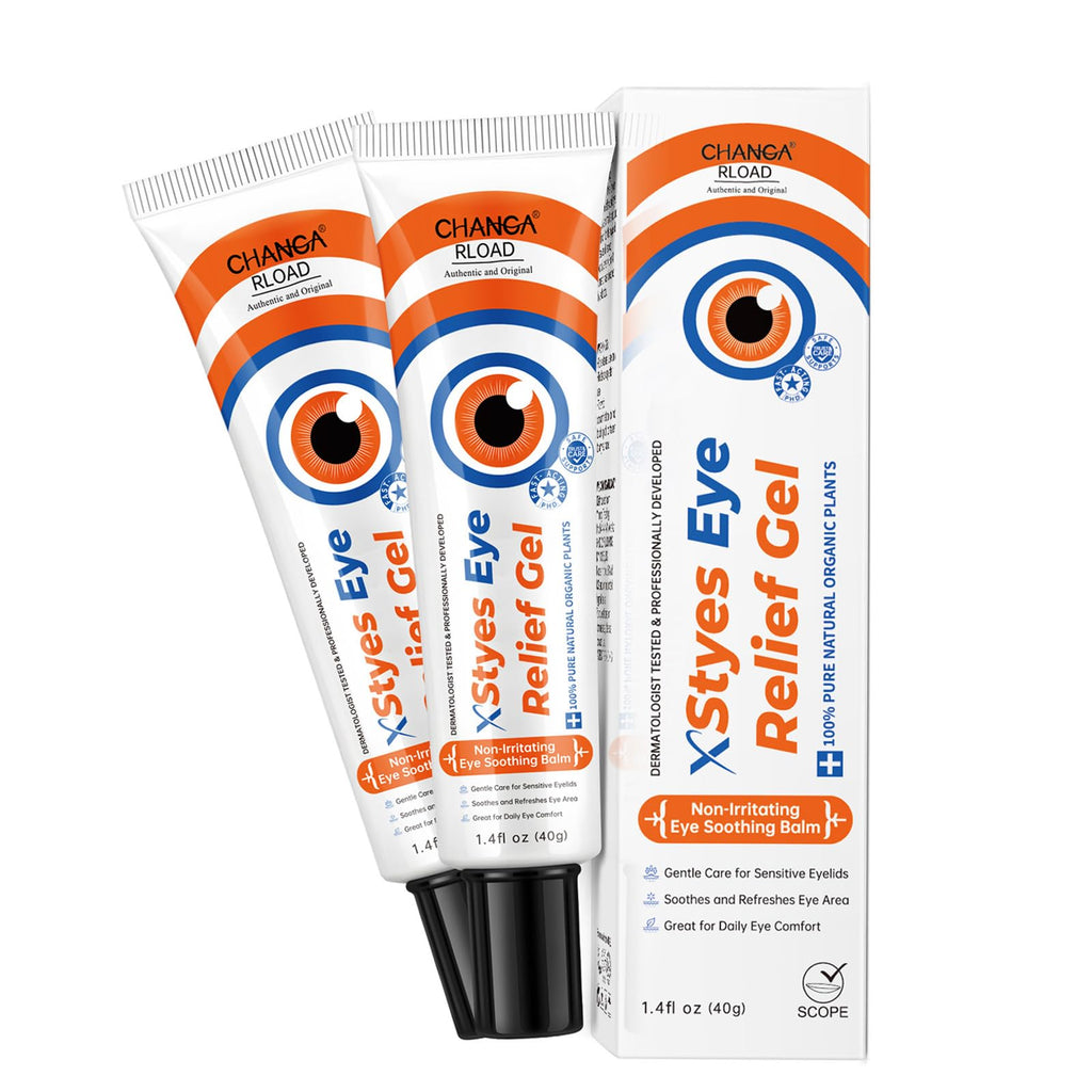 CHANGARLOAD Stye Eye Relief Gel with Tea Tree Oil, Calendula & Vitamin E – 2-Pack (1.4oz)