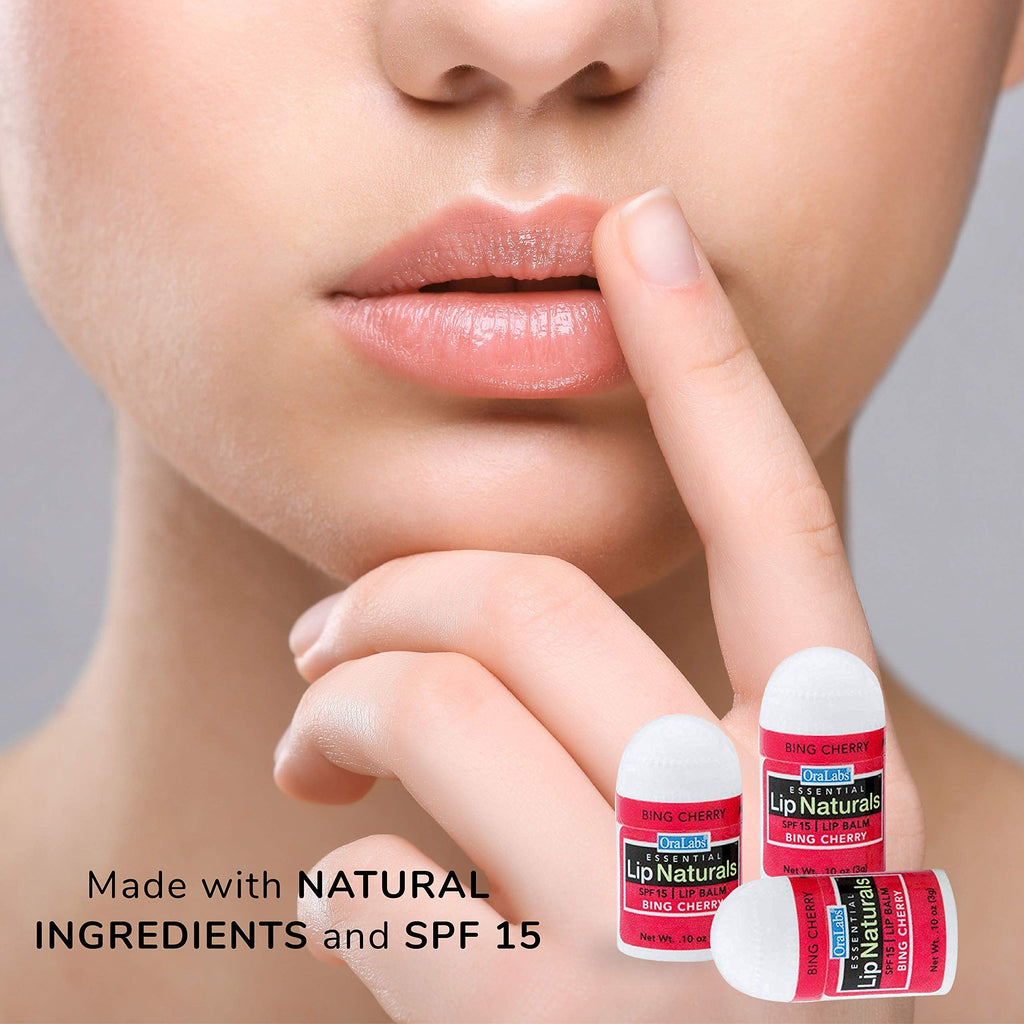CHAP-ICE Lip Naturals Mini Bing Cherry Lip Balm SPF 15 - 12-Pack, Made in USA