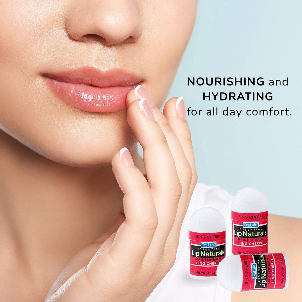 CHAP-ICE Lip Naturals Mini Bing Cherry Lip Balm SPF 15 - 12-Pack, Made in USA