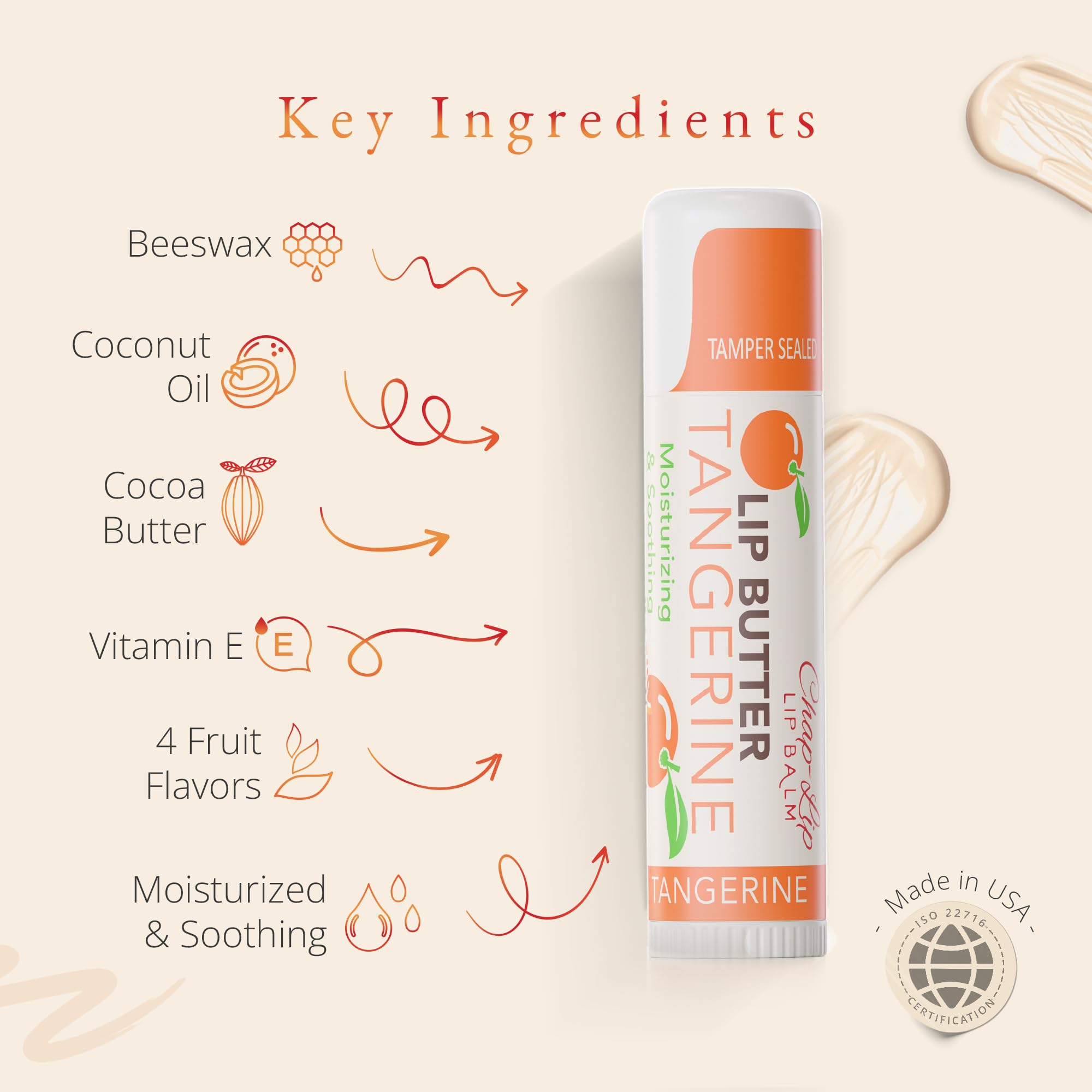 CHAP-LIP Original Lip Balm Bulk Pack – Hydrating Fruit Flavors, USA Made