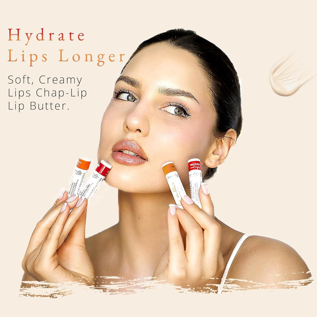 CHAP-LIP Original Lip Balm Bulk Pack – Hydrating Fruit Flavors, USA Made