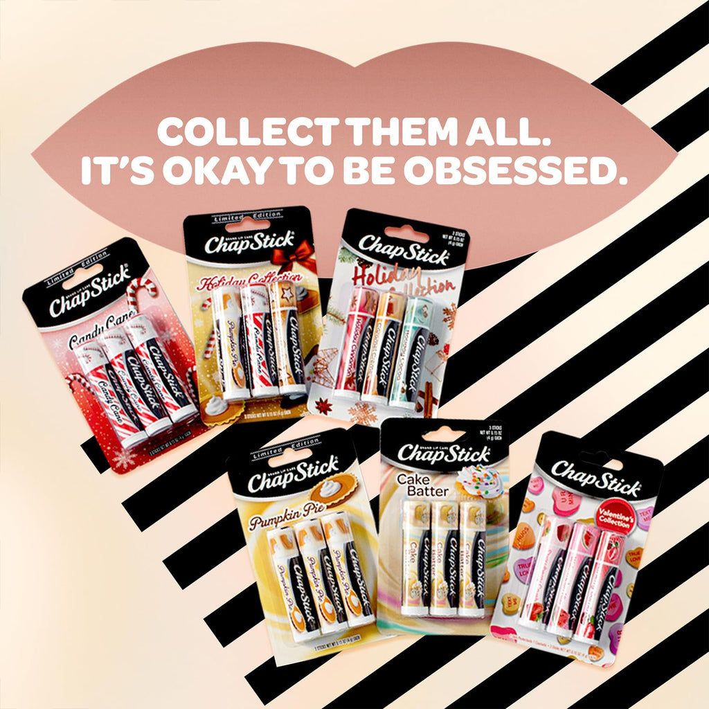 ChapStick Cake Batter Lip Balm Bulk 12-Pack – Sweet Moisturizing 0.15 oz