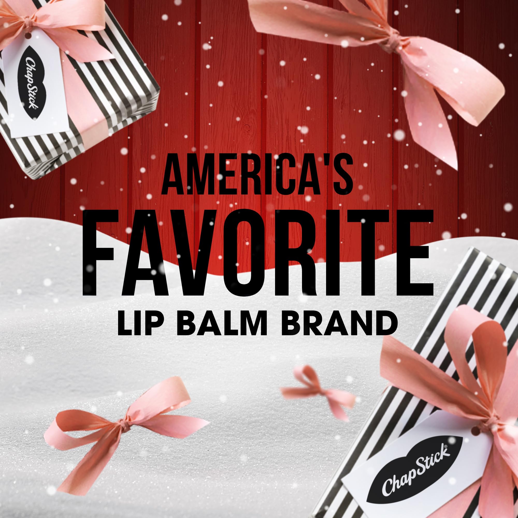 ChapStick Candy Cane Lip Balm Bulk — 36-Count (12 Packs of 3) | Fresh Mint Lip Moisturizer