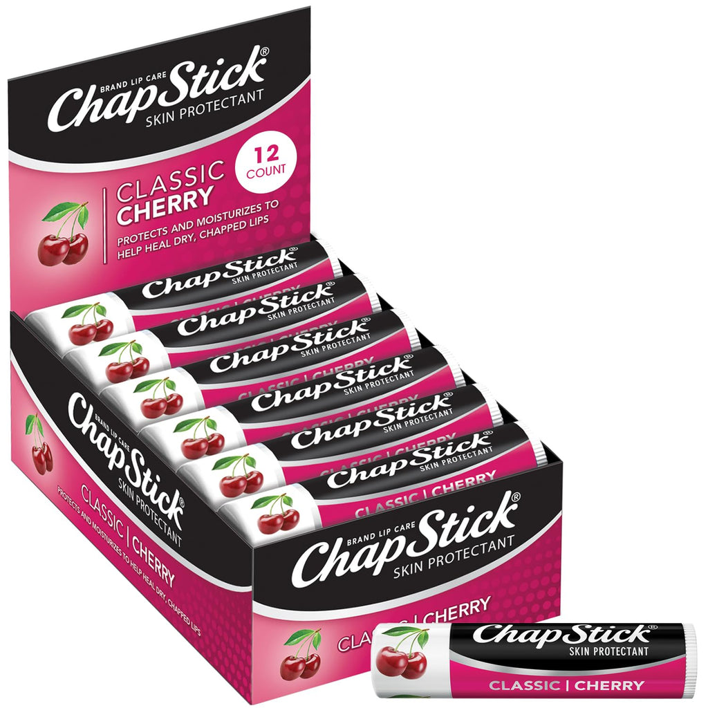 ChapStick Bulk Lip Balm: Classic Cherry 12-Count (0.15 oz each) | Lip Moisturizer
