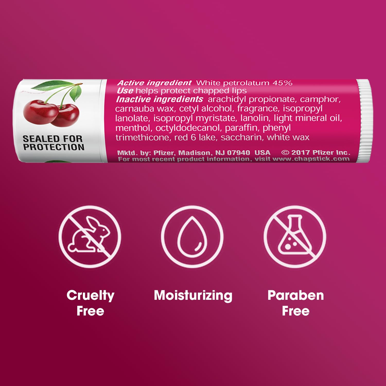 ChapStick Bulk Lip Balm: Classic Cherry 12-Count (0.15 oz each) | Lip Moisturizer