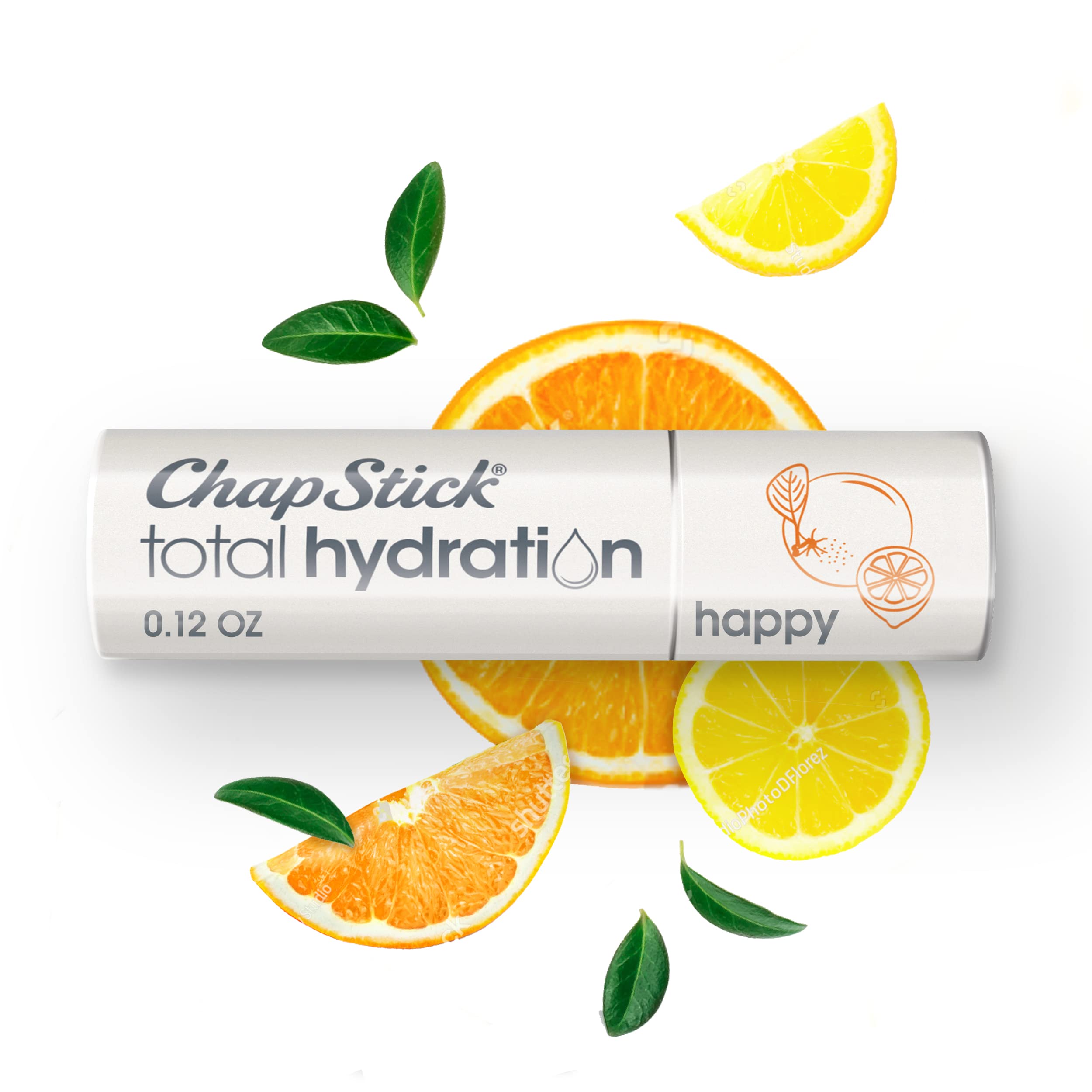 ChapStick Total Hydration Essential Oils Happy Orange and Lemon Lip Balm Tube – 0.12 oz