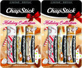 ChapStick Holiday Limited Edition Lip Balm Set – Candy Cane, Pumpkin Pie & Sugar Cookie (6 Sticks)