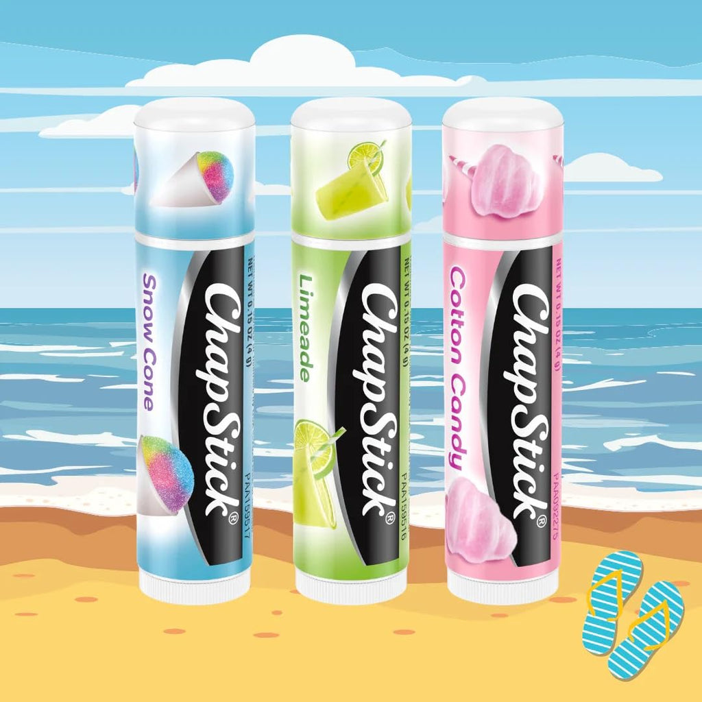 ChapStick Bulk Lip Balm – Vacation Getaway Collection (12 Sets / 36 Tubes, 0.15 oz each) – Fun Lip Care Gifts