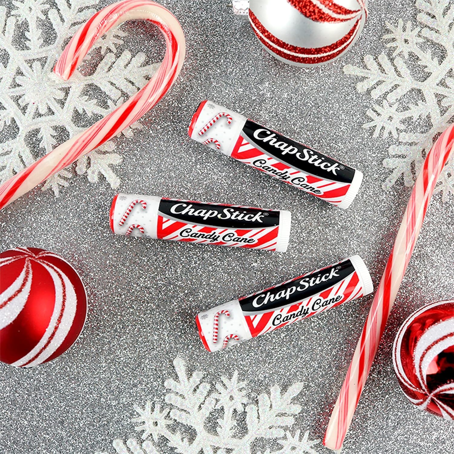 ChapStick Candy Cane Lip Balm – 6-Count Minty Moisturizer | Fresh Holiday Lip Care