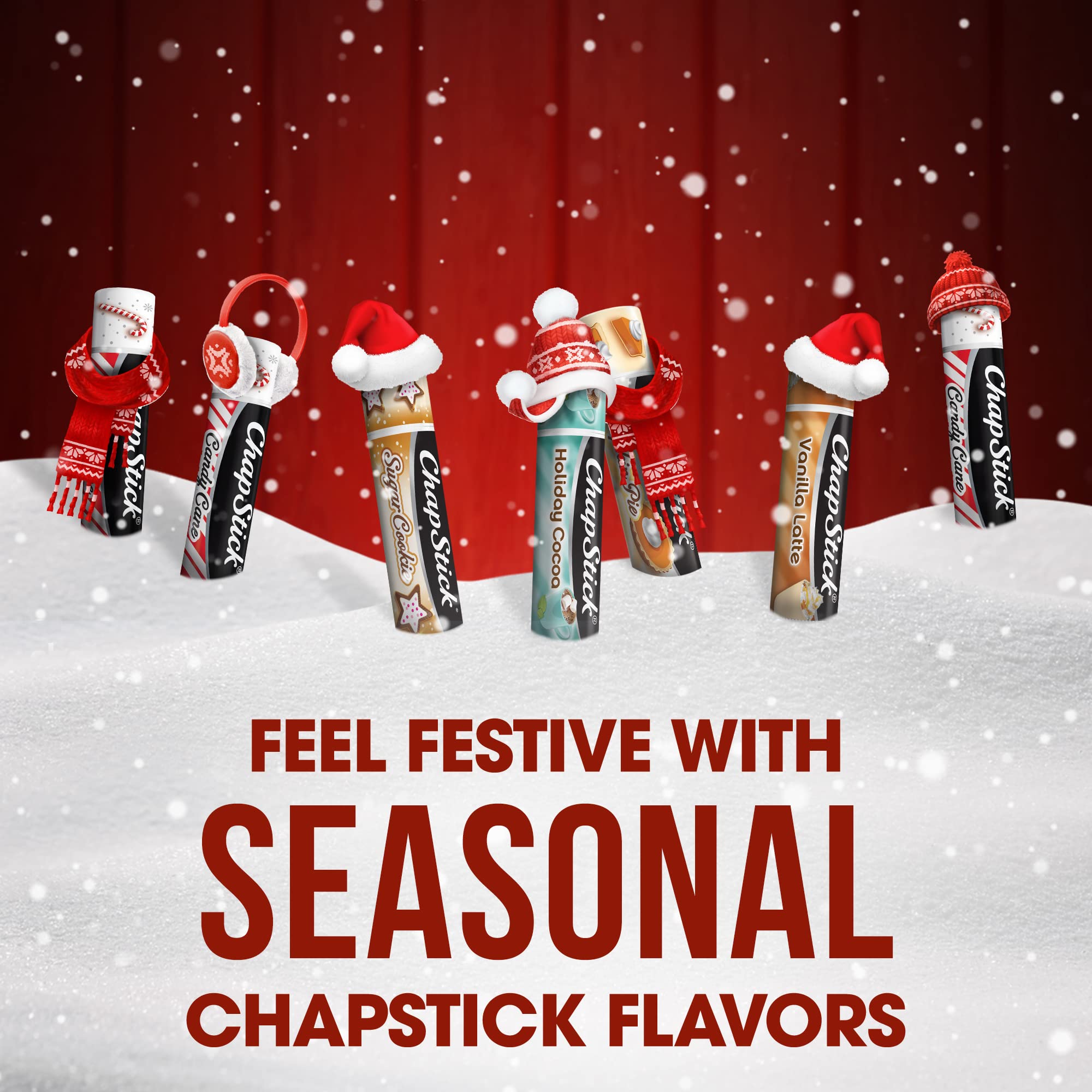 ChapStick Holiday Lets Celebrate Christmas Tree Lip Balm Gift Set - Pack of 4
