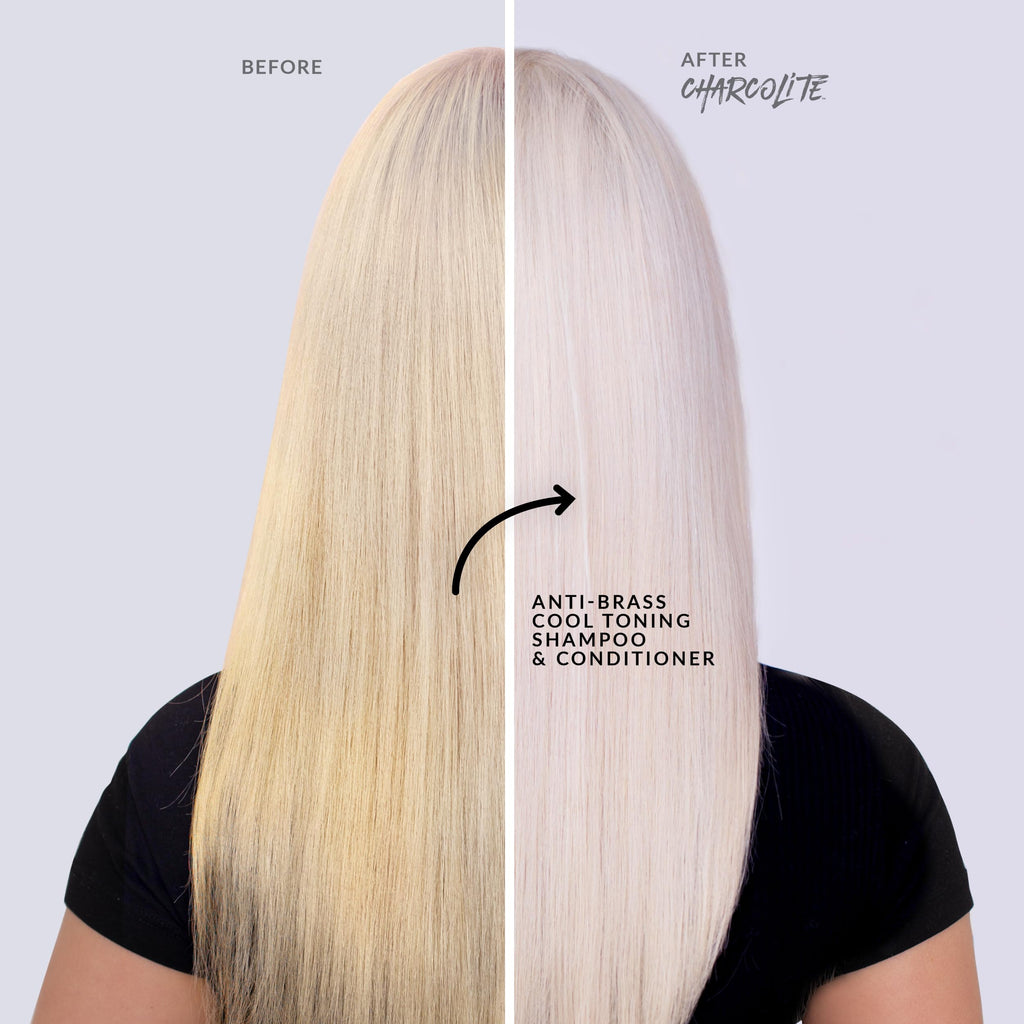Charcolite Blonde Conditioner with Restorative BondPlex – Anti-Brass Cool Tone for Color-Treated Hair 8.5 fl oz