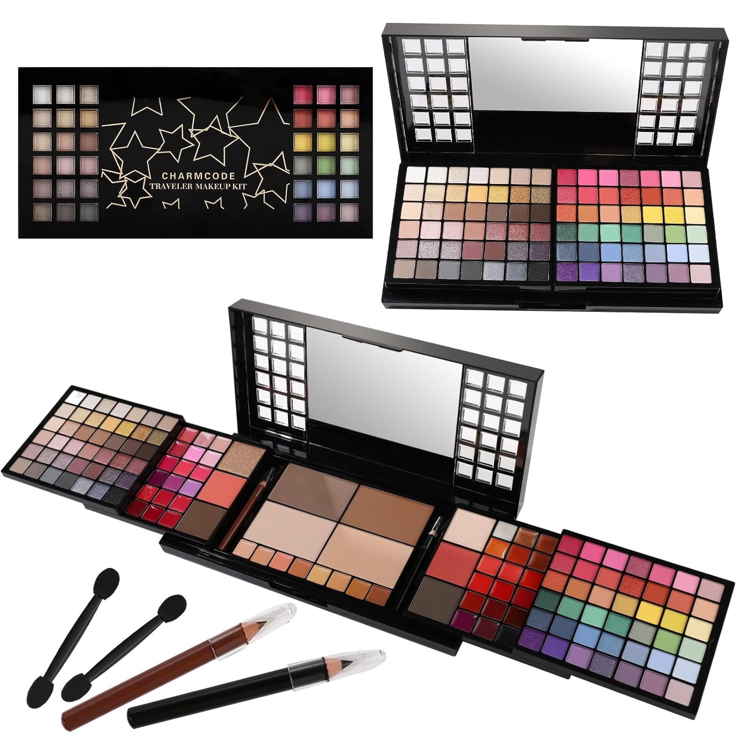 CHARMCODE All-in-One Makeup Kit | 138-Color Eyeshadow Palette & More