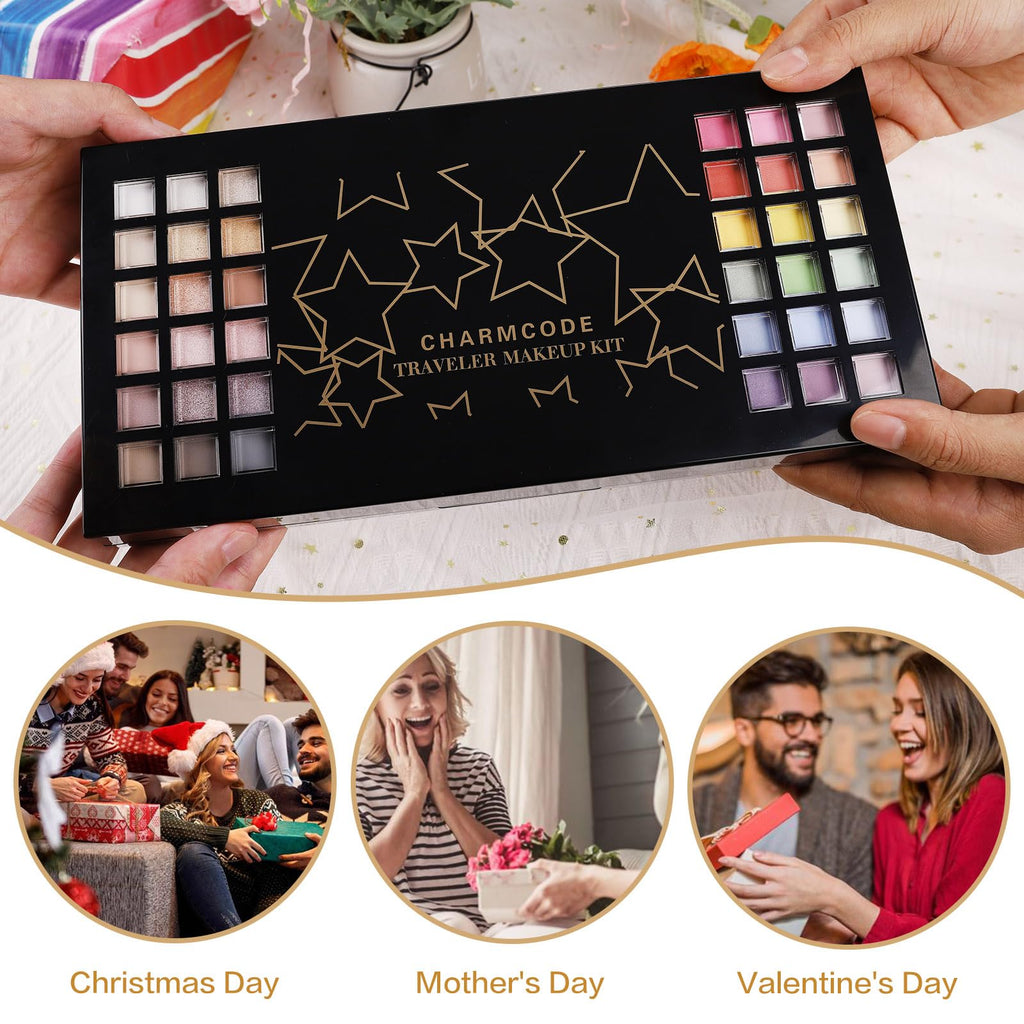 CHARMCODE All-in-One Makeup Kit | 138-Color Eyeshadow Palette & More