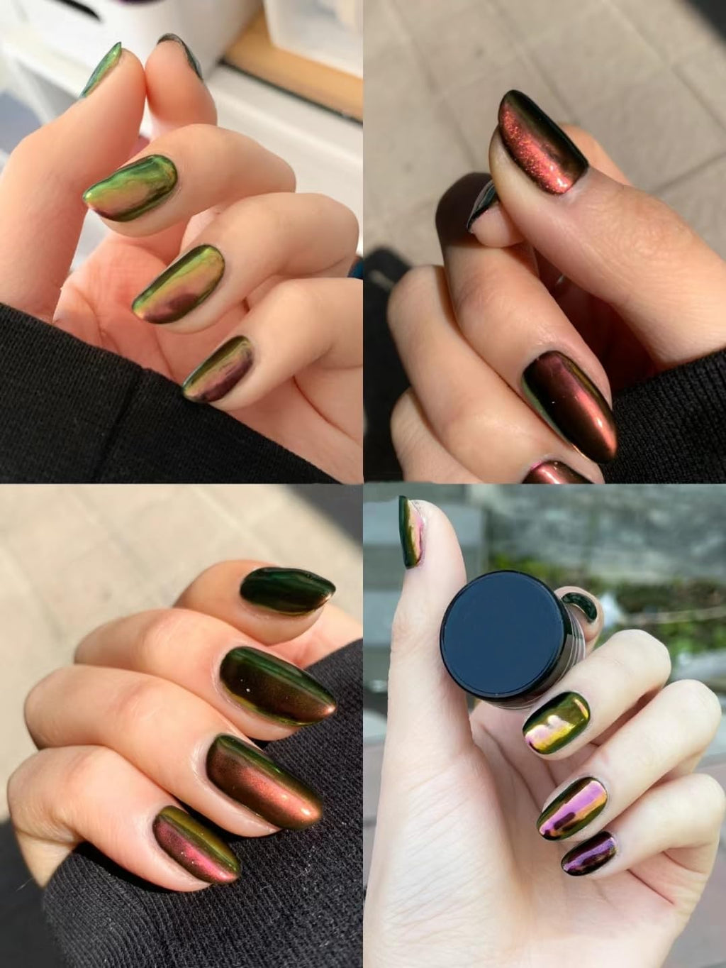 CHARMING MAY Chameleon Chrome Nail Powder – 8-Box Gel Nail Pigment