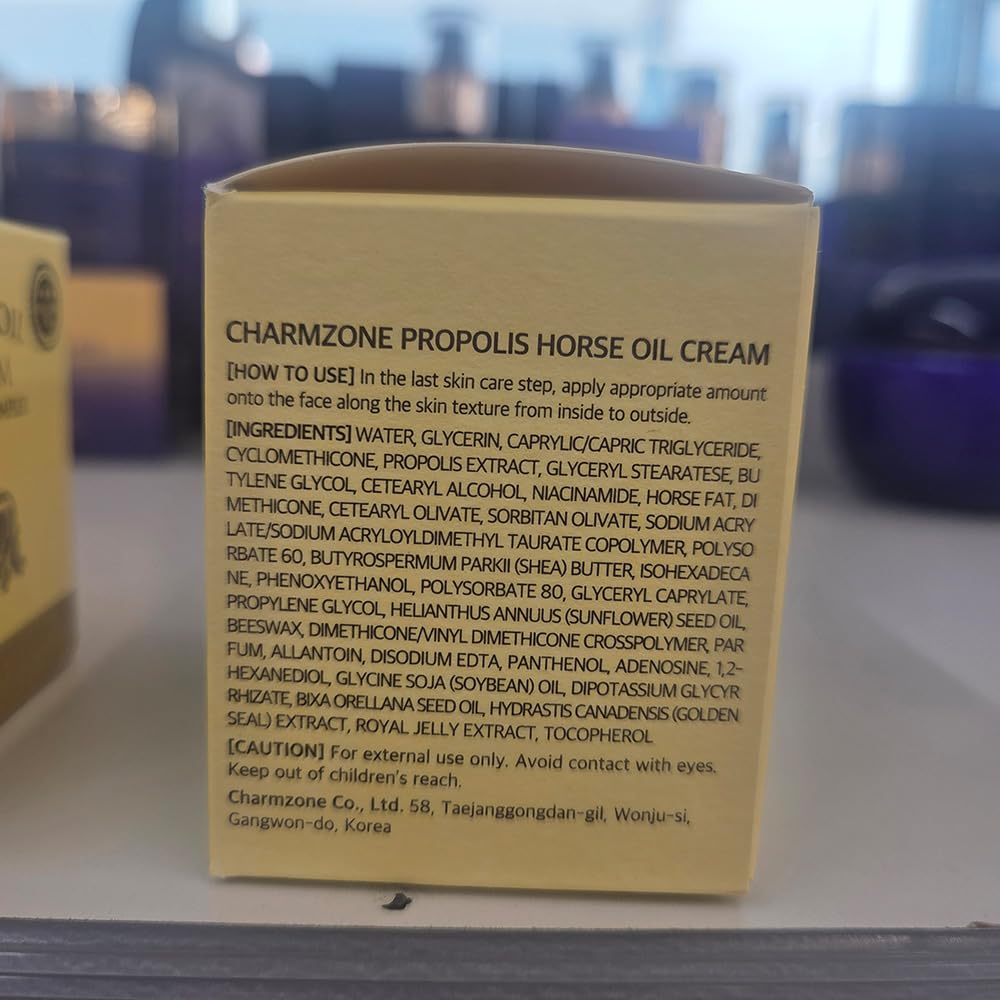 CHARMZONE Propolis Horse Oil Cream 50ml – Intense Moisture & Elasticity for Dry, Sensitive Skin