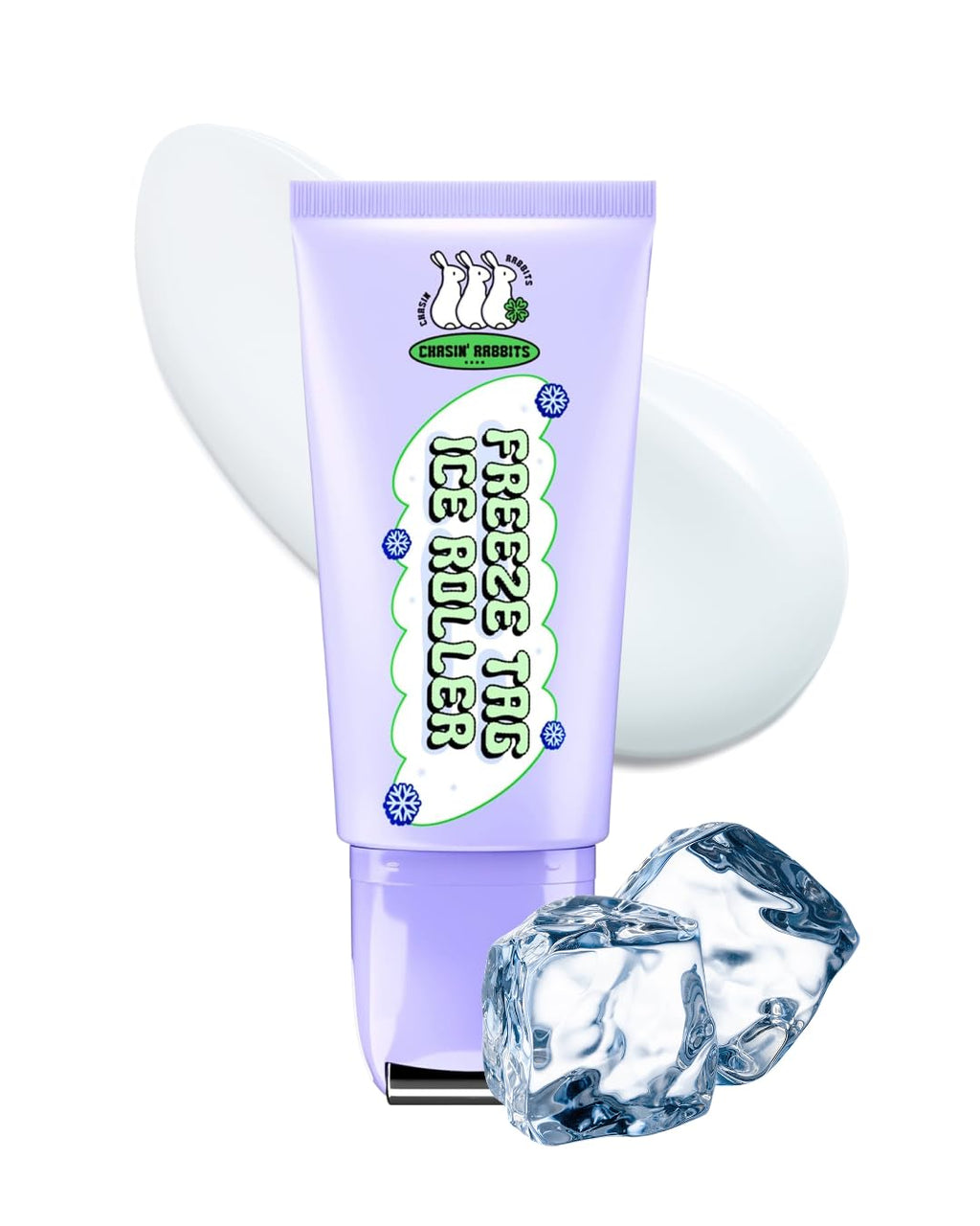 CHASIN' RABBITS Freeze Tag Ice Roller – Cold Face Roller for Pore Tightening & Firming