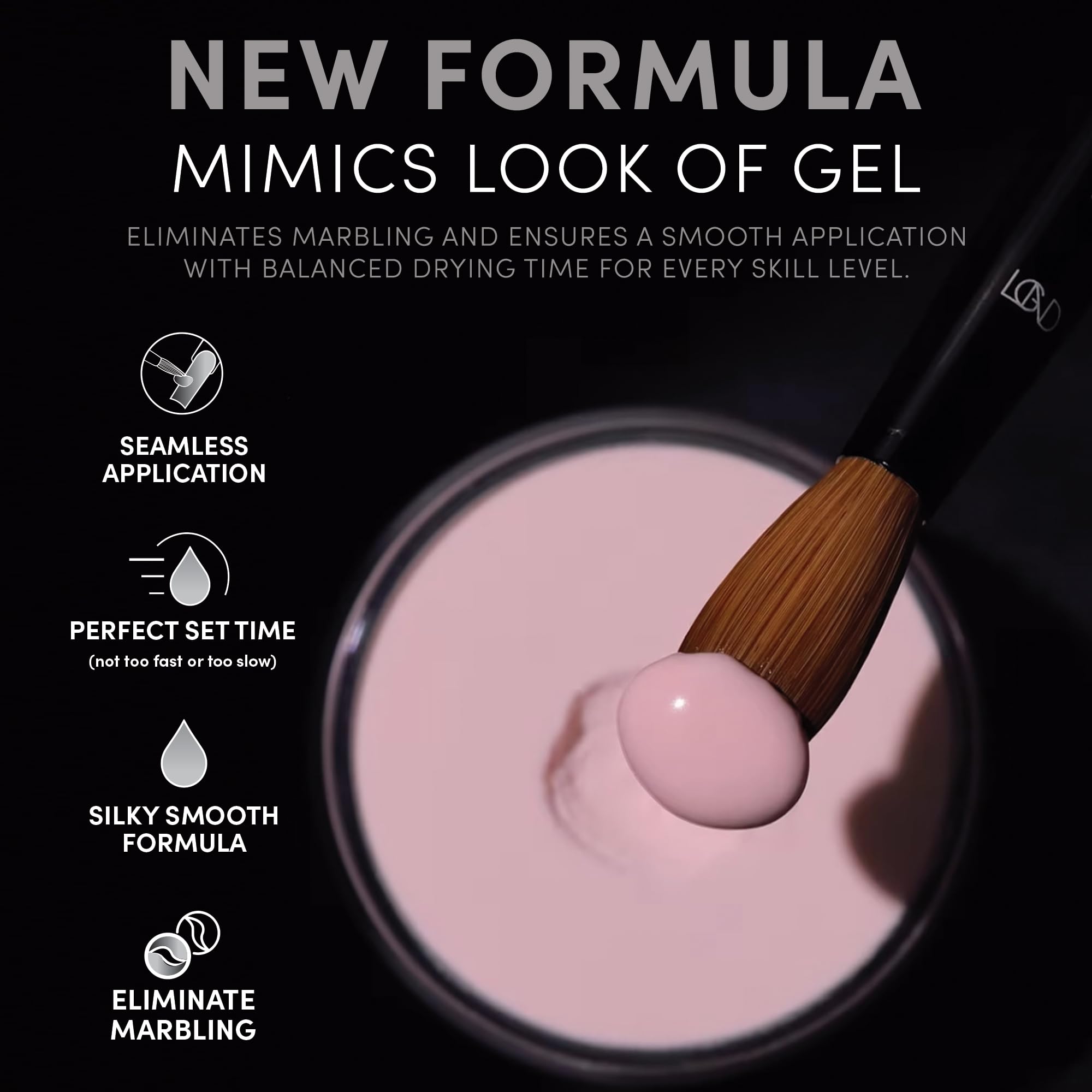 Chaun Legend Acrylic Powder 2oz Creme Brulee – Bubble Free, Self-Leveling, Salon-Quality