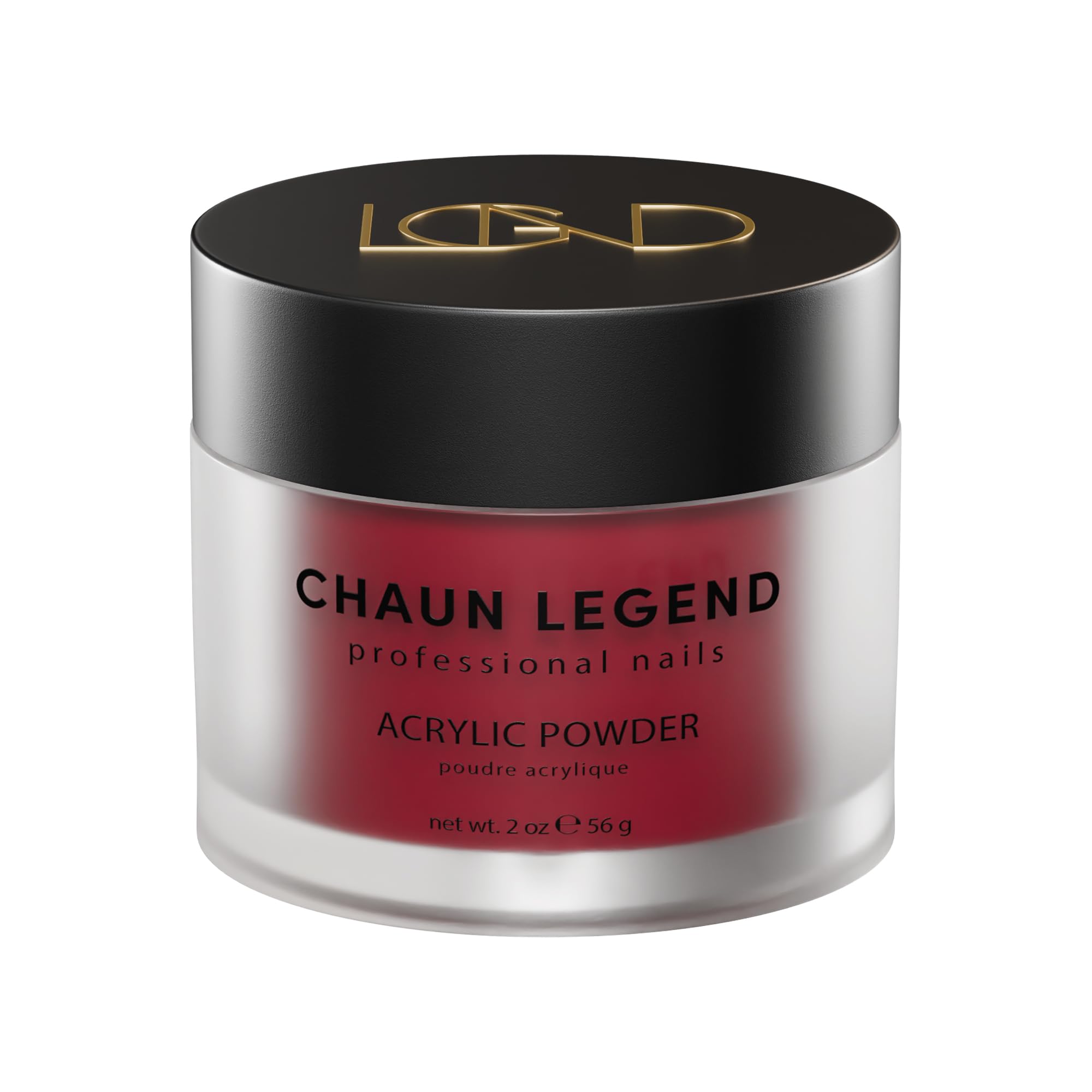 Chaun Legend Acrylic Powder – Raspberry Glaze (2 Oz) | Bubble-Free, Self-Leveling, Salon-Quality