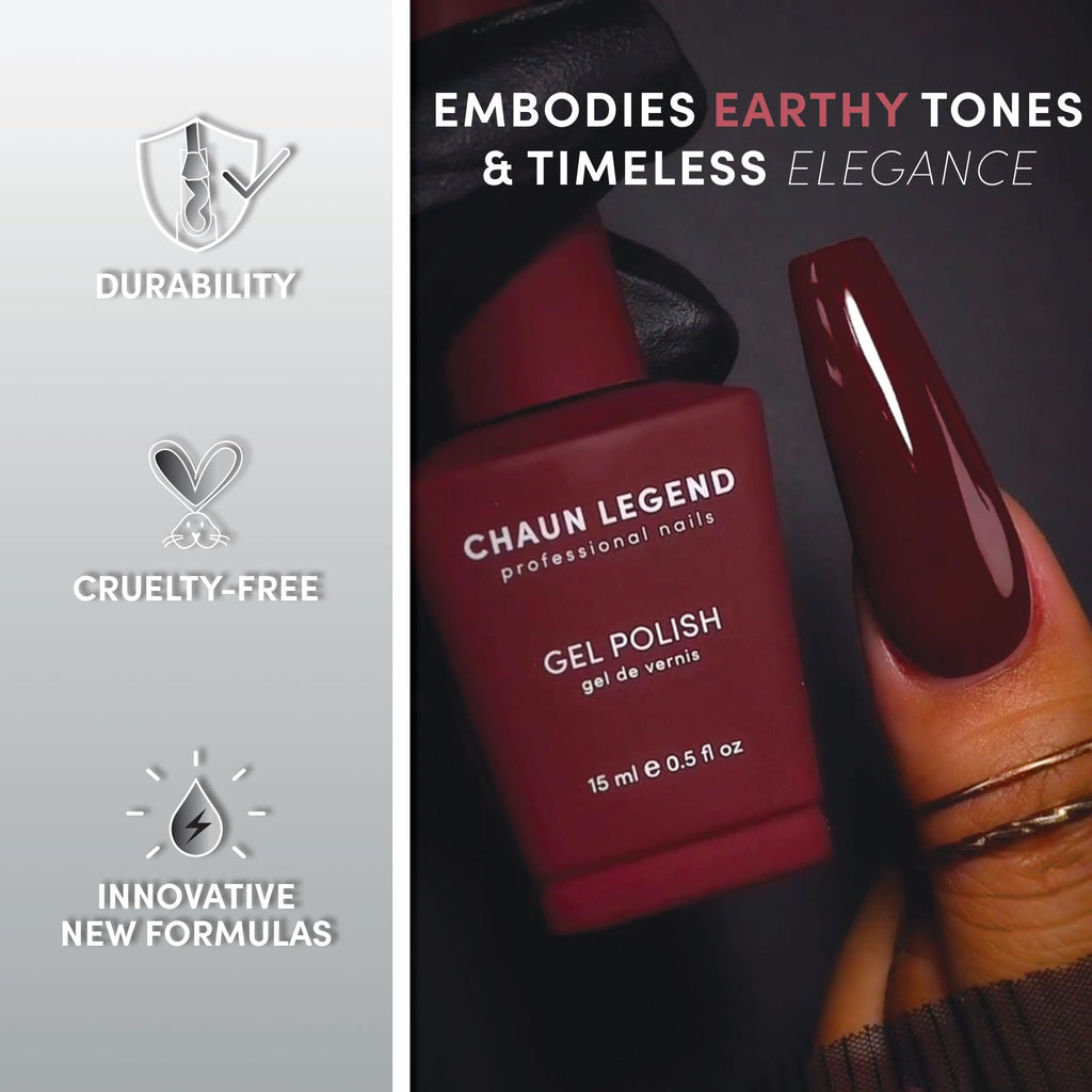Chaun Legend UV LED Gel Nail Polish Collection – Earthy Faves (Set of 6) | Chaun Legend Professional Nails