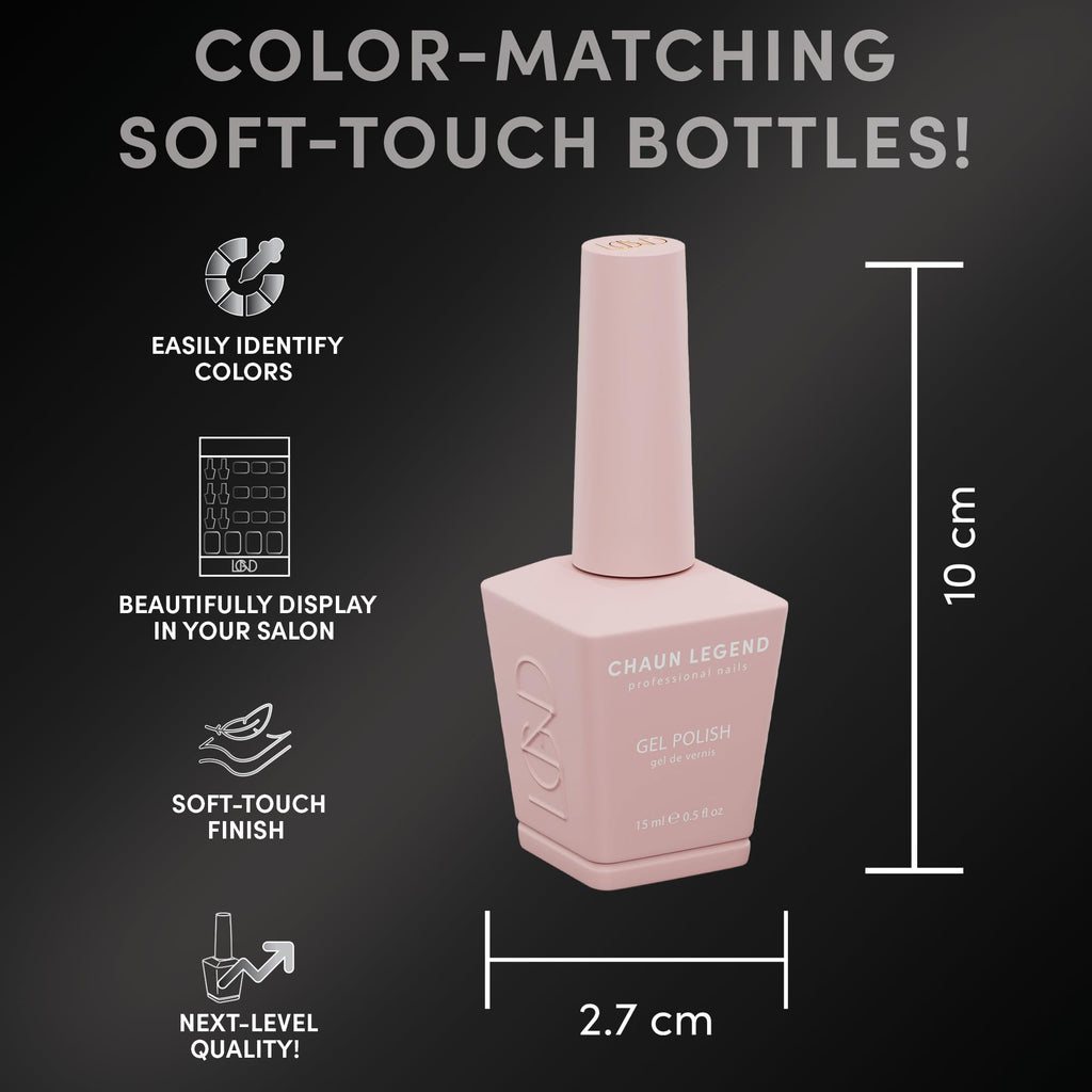 Chaun Legend UV Gel Nail Polish On Cloud 9 Soft Pink | 0.5 oz, Long-Lasting, Bubble-Free