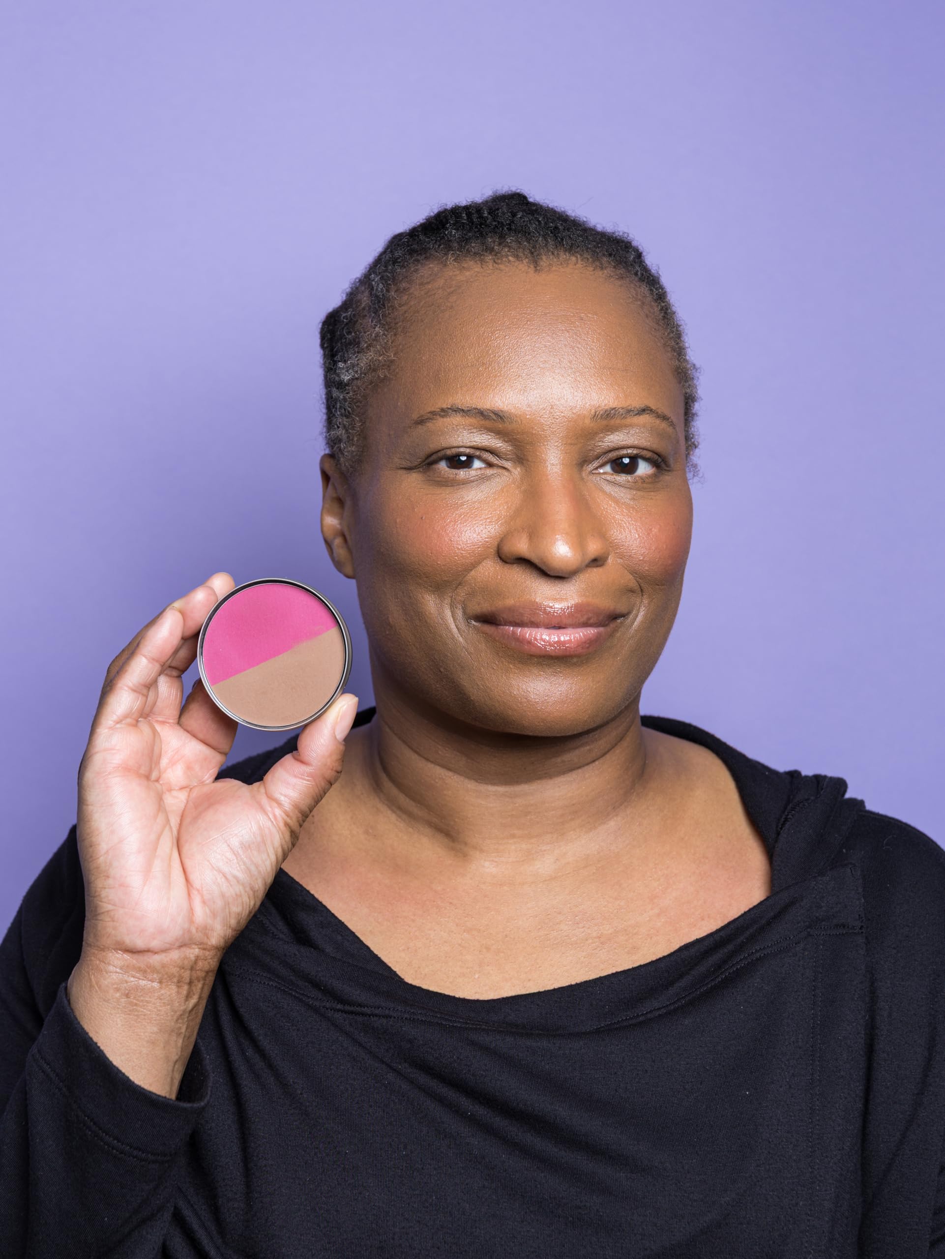 Cheekbone Balance Deep Blush/Bronzer – Talc-Free, Buildable Soft-Matte Finish, Organic Jojoba Oil, Vegan & Cruelty-Free (0.38 oz)
