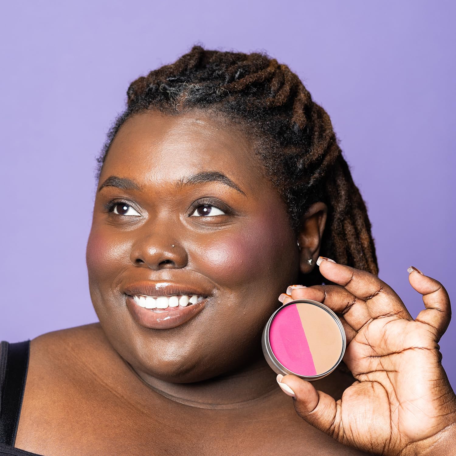 Cheekbone Balance Deep Blush/Bronzer – Talc-Free, Buildable Soft-Matte Finish, Organic Jojoba Oil, Vegan & Cruelty-Free (0.38 oz)