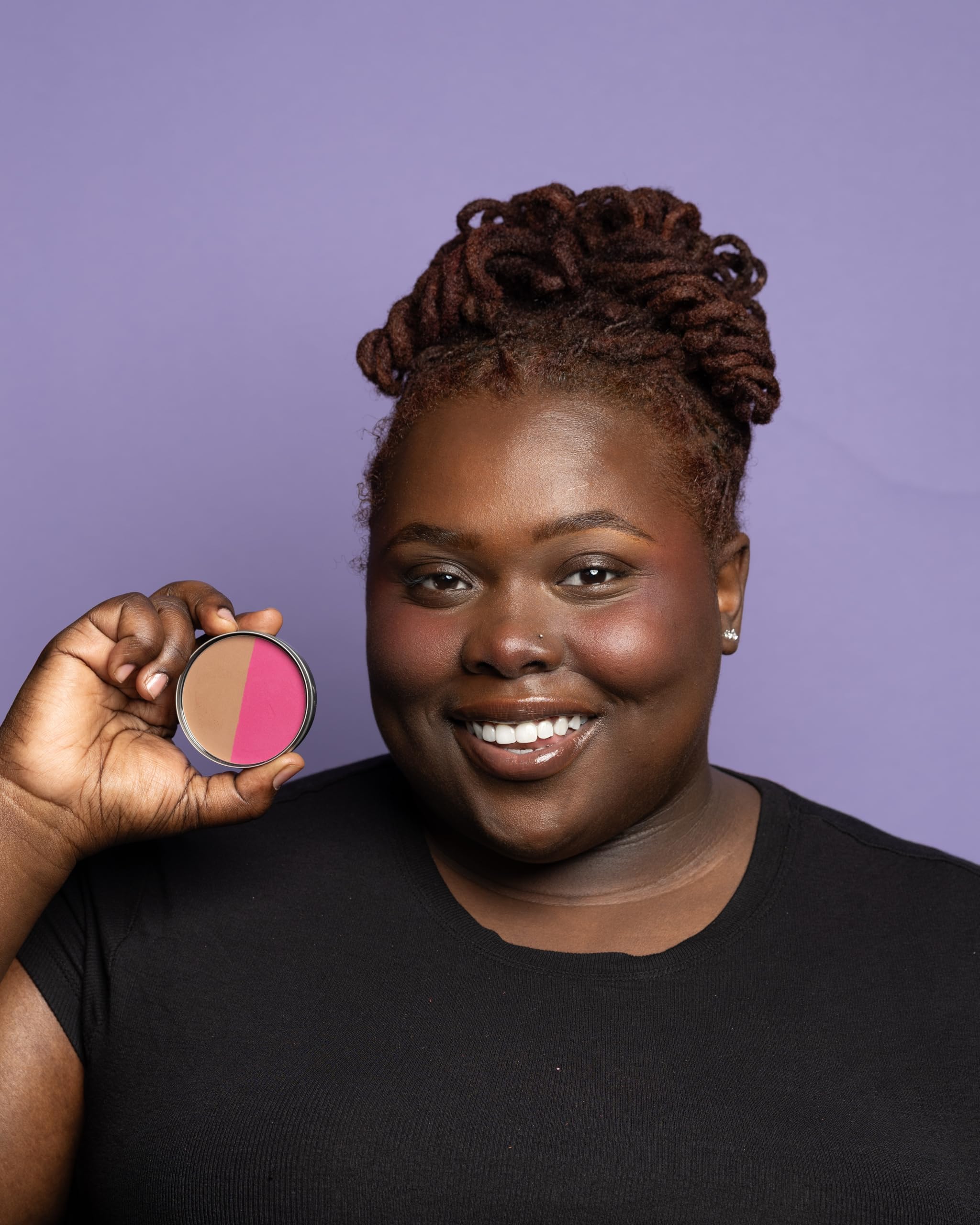 Cheekbone Balance Deep Blush/Bronzer – Talc-Free, Buildable Soft-Matte Finish, Organic Jojoba Oil, Vegan & Cruelty-Free (0.38 oz)