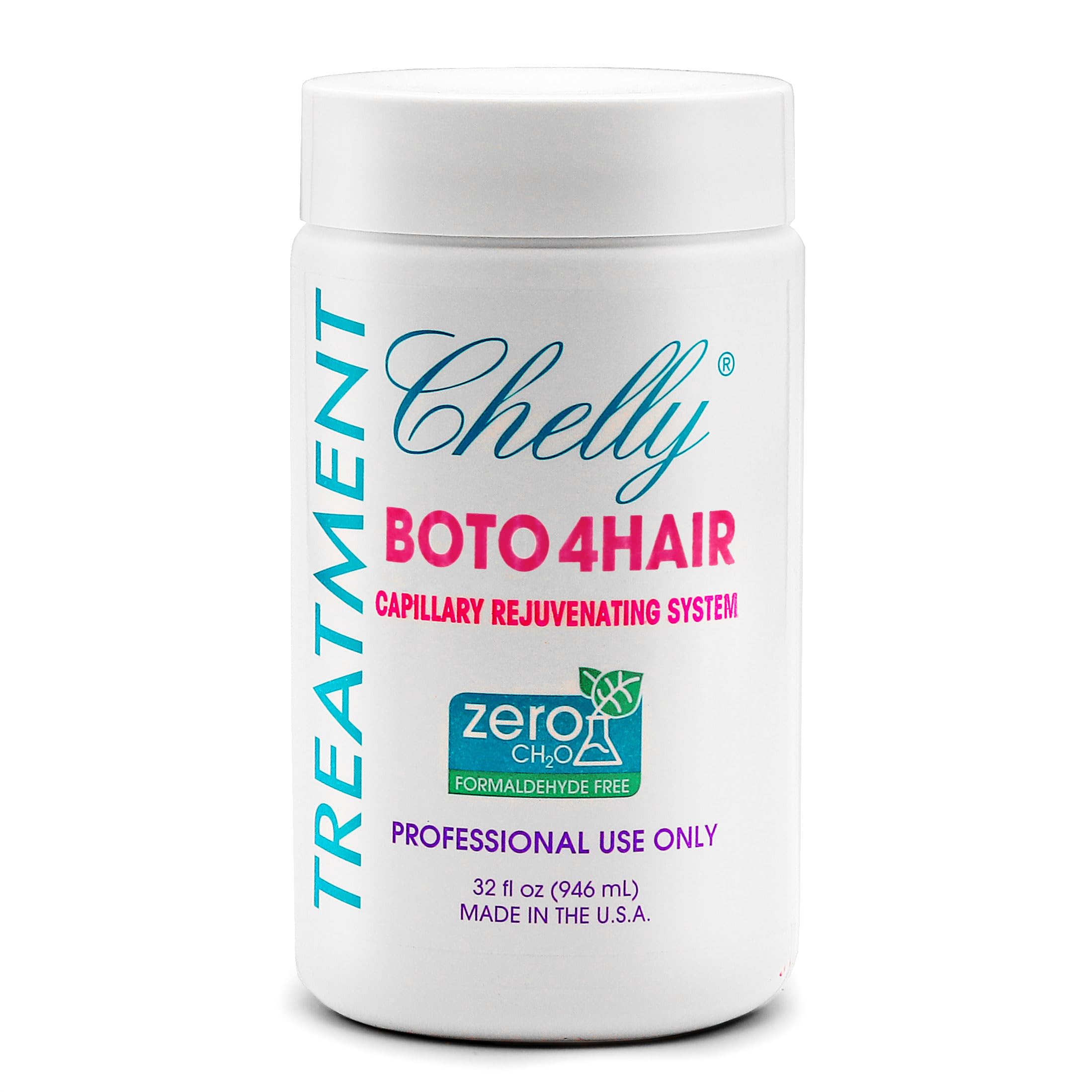 CHELLY Hair Treatment Capillary Rejuvenating System – Formaldehyde-Free Extreme Moisture, 32 oz