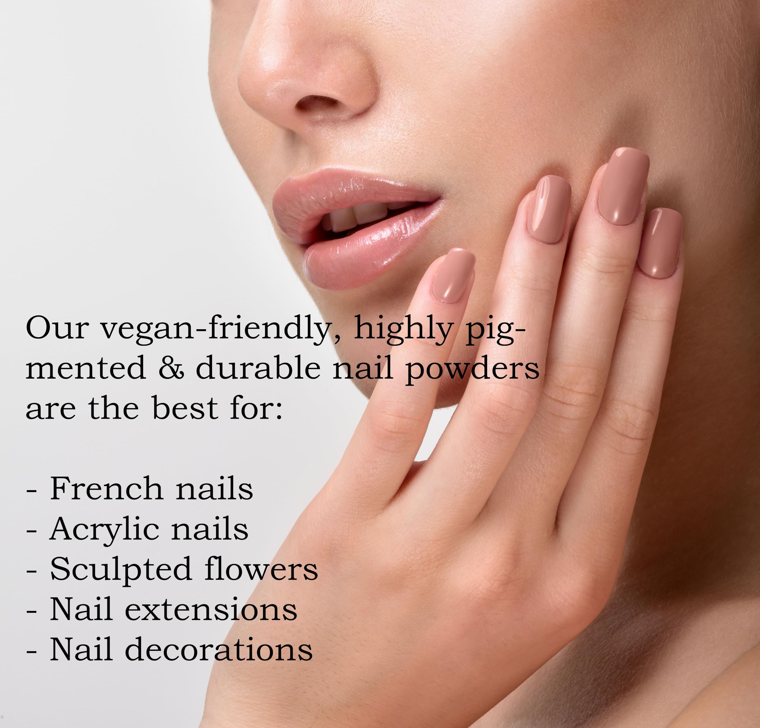 Chelly Superior Sculpting Cover Powder – Nude Acrylic Nail System (Beige Pink) 16 oz