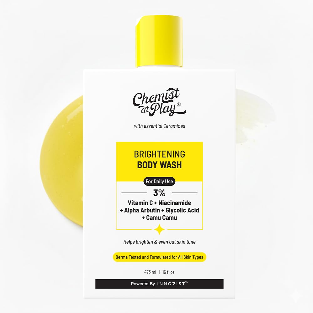 Chemist at Play Brightening Body Wash - Vitamin C Glow, Alpha Arbutin, 15.9 oz