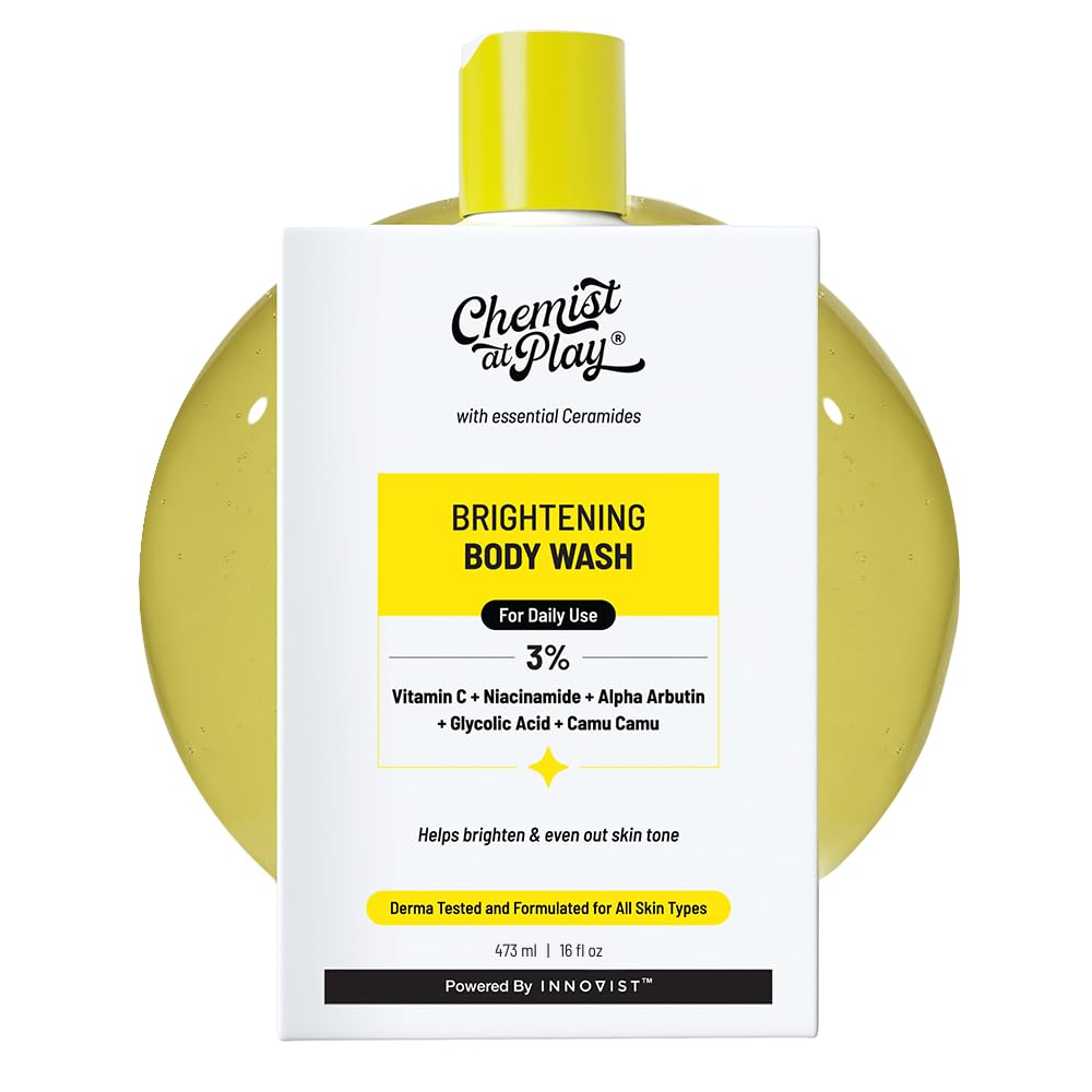 Chemist at Play Brightening Body Wash - Vitamin C Glow, Alpha Arbutin, 15.9 oz