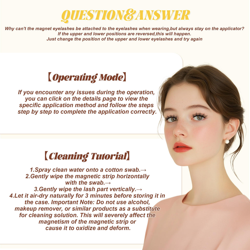 Chensplend Magnetic Eyelashes with Applicator – Feathery, Natural Look, Glue-Free Lashes (M04)