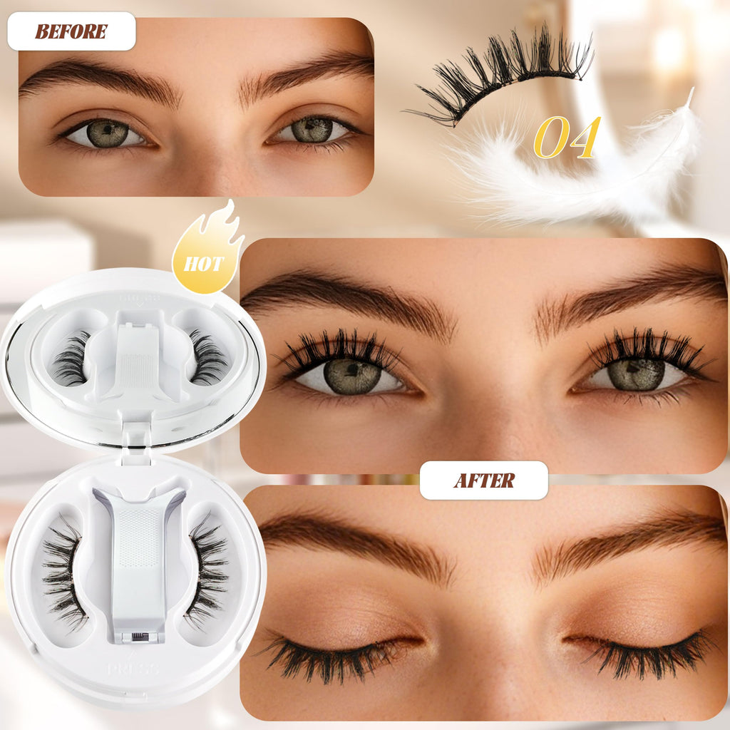 Chensplend Magnetic Eyelashes with Applicator – Feathery, Glue-Free, Easy Wear Kit
