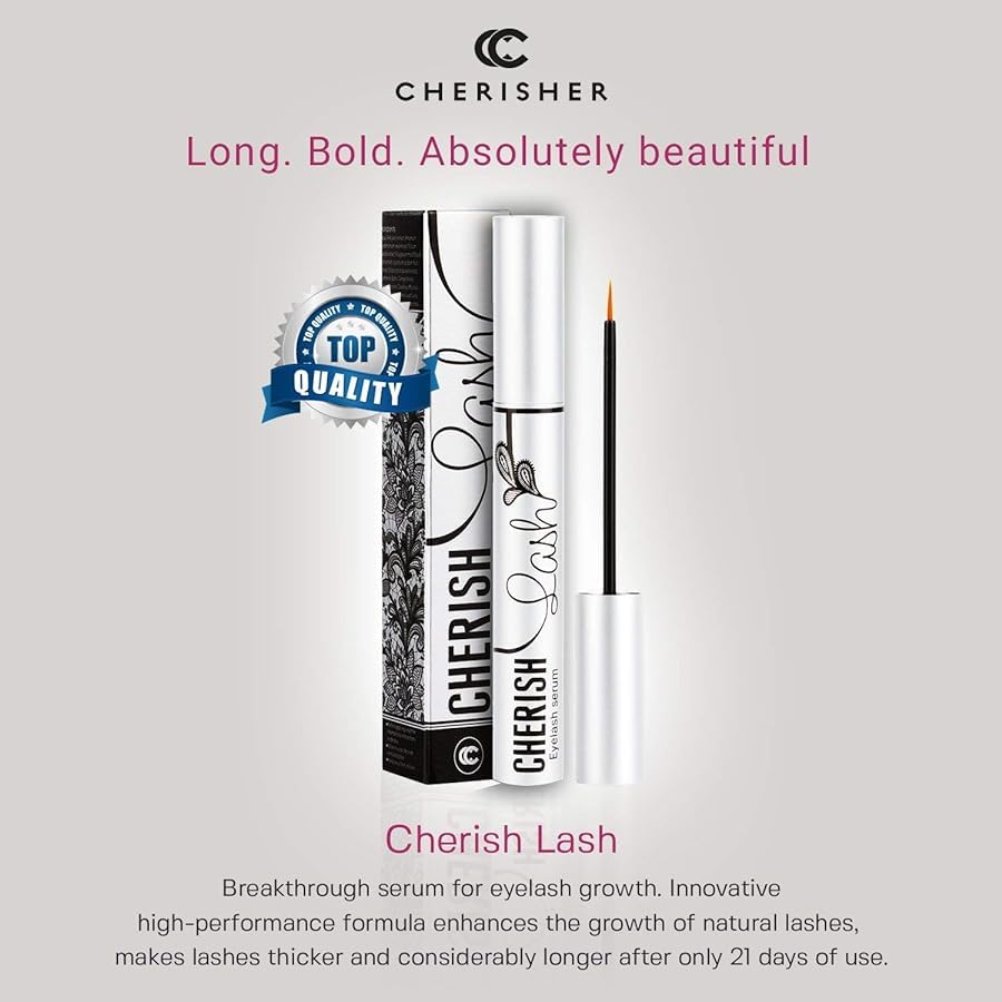 Cherish Lash Eyelash Growth Serum by Cherisher | Longer, Thicker Natural L lashes