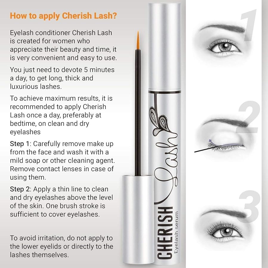 Cherish Lash Eyelash Growth Serum by Cherisher | Longer, Thicker Natural L lashes
