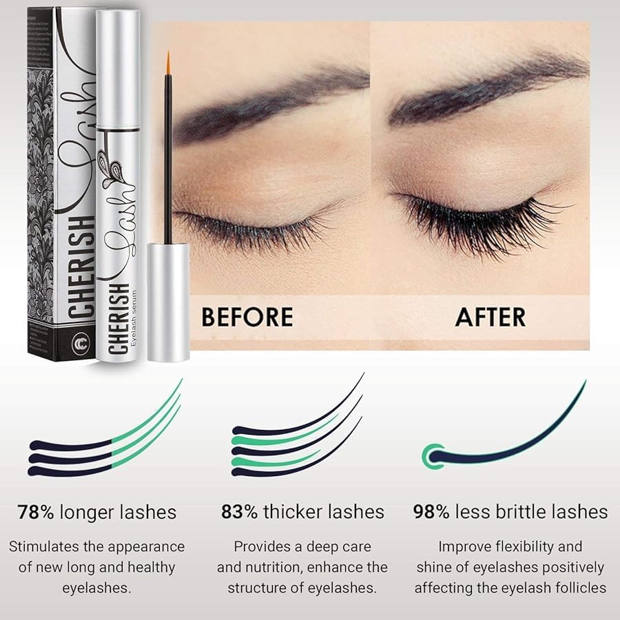 Cherish Lash Eyelash Growth Serum by Cherisher | Longer, Thicker Natural L lashes