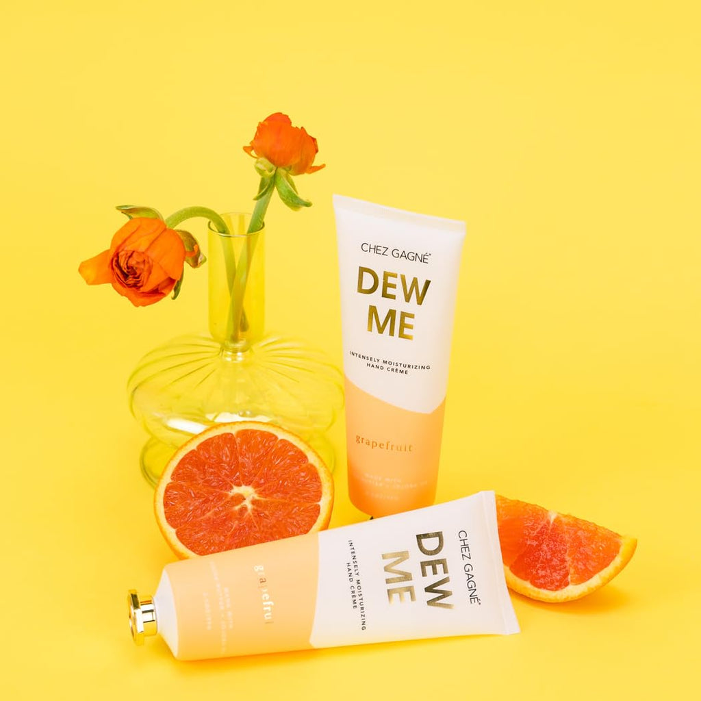 Chez Gagné Dew Me Hand Crème – Grapefruit Scented, 3.4oz, Intensely Moisturizing