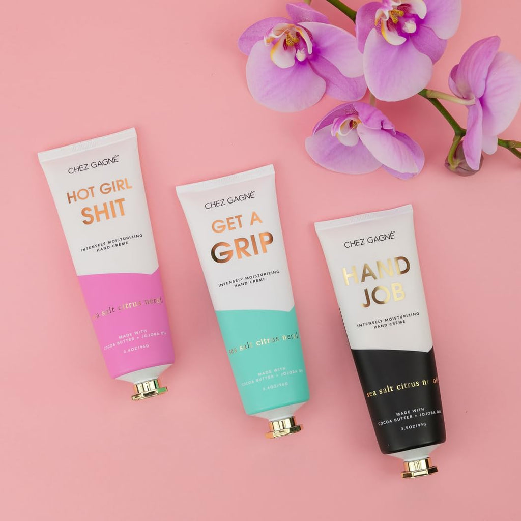 Chez Gagné Intensely Moisturizing Vegan Hand Cream – Jojoba Oil & Cocoa Butter, Non-Greasy, Fast-Absorbing, Made in USA