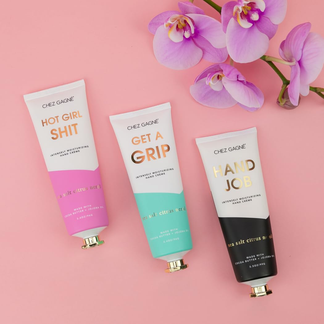 Chez Gagné Intensely Moisturizing Vegan Hand Cream – Jojoba Oil & Cocoa Butter, Non-Greasy, Fast-Absorbing, Made in USA