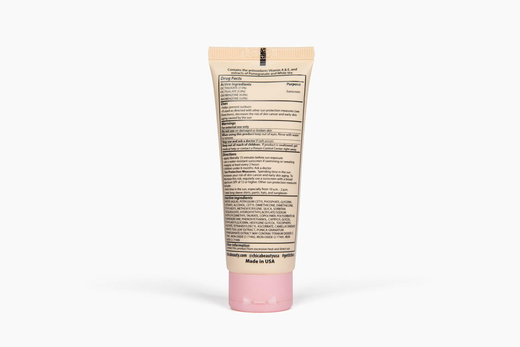 CHICA BEAUTY 3 in 1 Tinted Moisturizer SPF 30 – Medium Shade, Oil-Free & Vegan